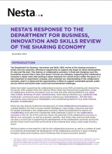 Nesta’s response to BIS review of sharing economy