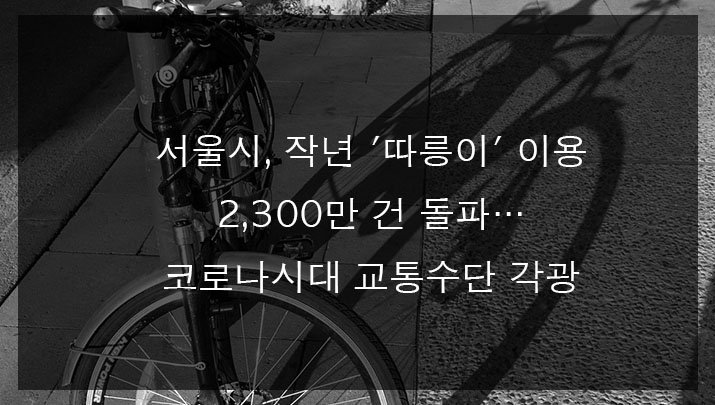 서울시, 작년 '따릉이' 이용 2,300만 건 돌파…코로나시대 교통수단 각광